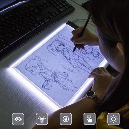 A4/A5 LED Drawing Boards Tracing Board Copy Pads LED Drawing Tablet Plate Art Writing Table Stepless Dimming Artcraft Light Box